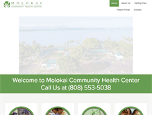 Tablet Screenshot of molokaichc.org